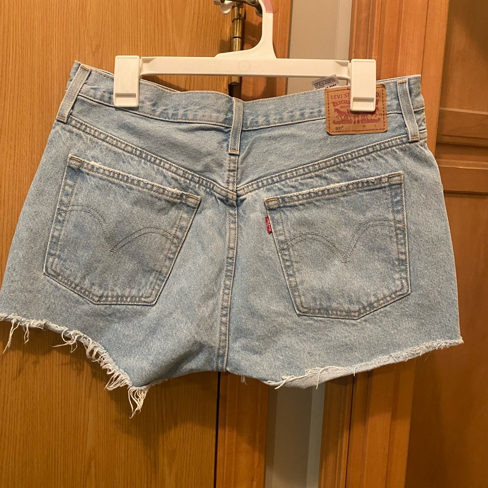 Levi's Blue Jean Shorts Vintage Distressed Style